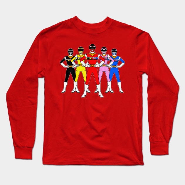 Cosmos Rangers Long Sleeve T-Shirt by nickbeta